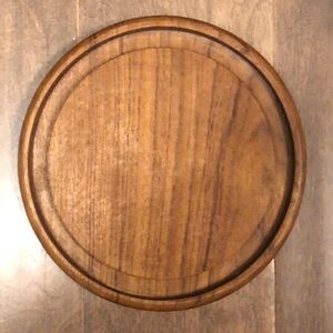 Vintage dolphin teakwood trivet Thailand